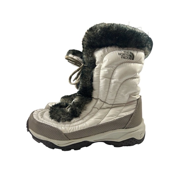 The North Face Nuptse Girls Goose Down Puffer Winter Snow‎ Sz 6 - Picture 1 of 7